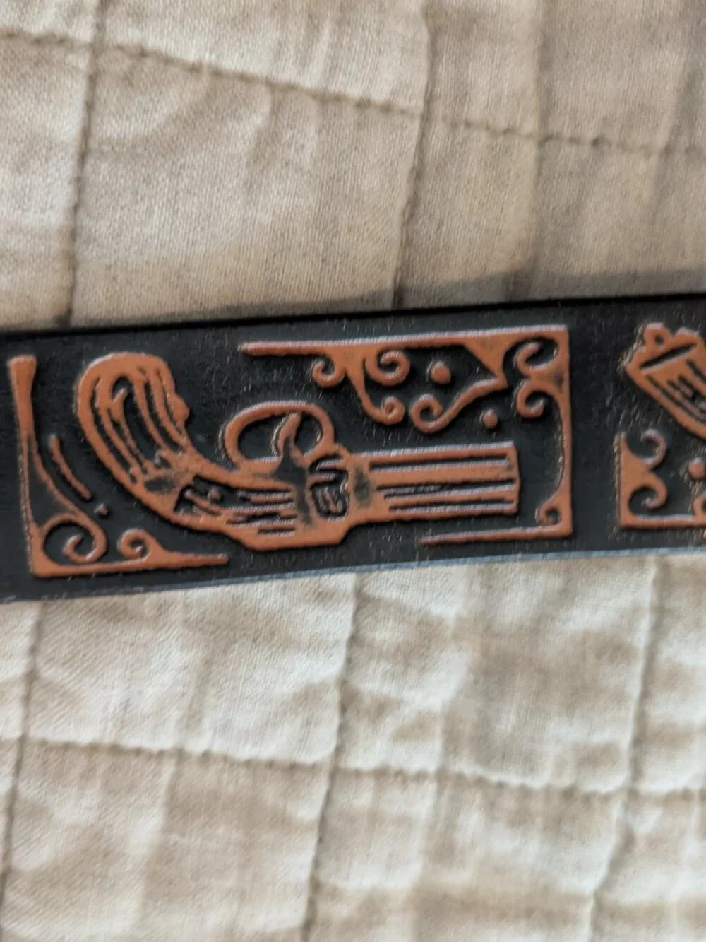 Authentic Dying Breeds Handcrafted Leather Belt 2022 Flintlock Pistol Western.